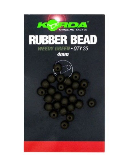 Korda perlas bead green 4mm 25unds