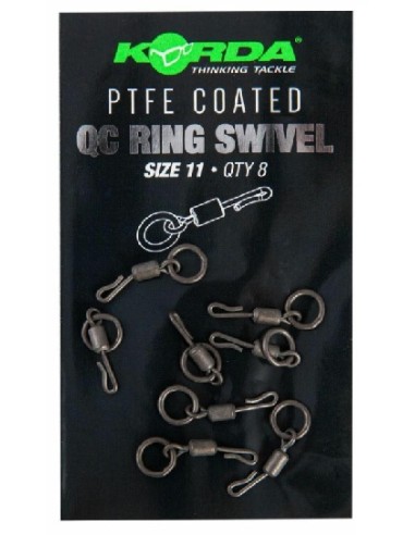 Korda PTFE qc ring swivel nº11 8unds