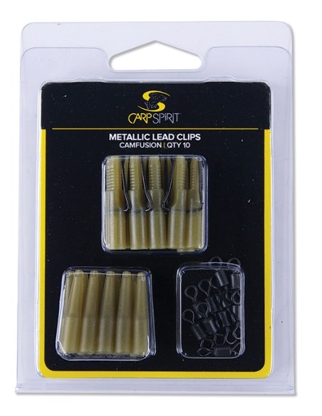 Carp spirit metalic lead clip pack green