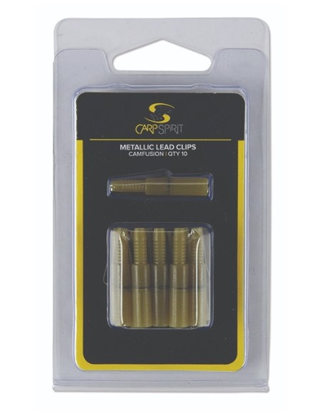 Carp spirit lead clip metalic weed green10unds