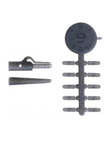 ESP kit adjustable lead clips negro 15 piezas + 2.5m sinking tub