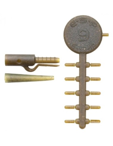 ESP kit adjustable lead clips verde 15 piezas + 2.5m sinking tub