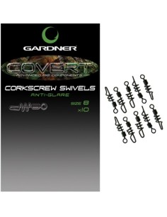 Gardner corkscrew swivells  nº8 10uds