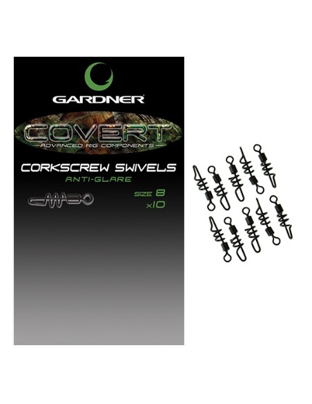Gardner corkscrew swivells  nº8 10uds