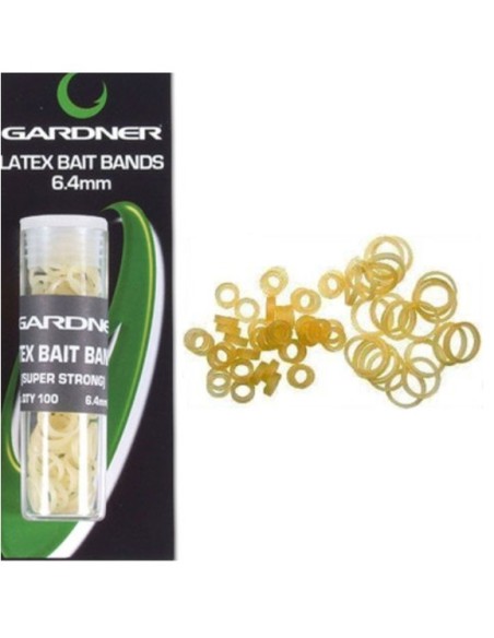Gadner banda de latex para cebos 6.4mm 100uds