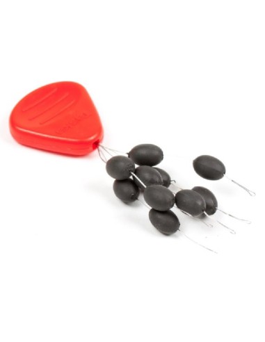 Taska tungsten oval bead black 8mm 10unds