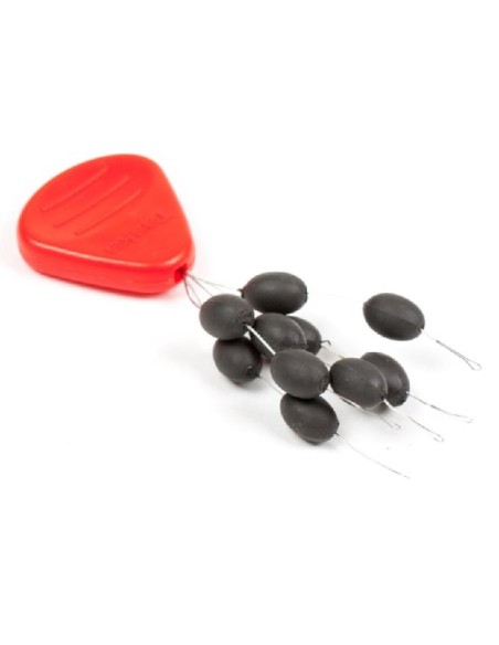 Taska tungsten oval bead black 8mm 10unds