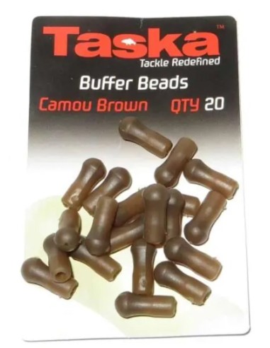 Taska buffer beads marrón 20 unds
