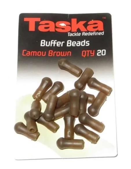 Taska buffer beads marrón 20 unds