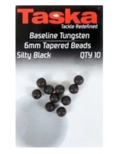 Taska beads tapered verde 4mm 30unds