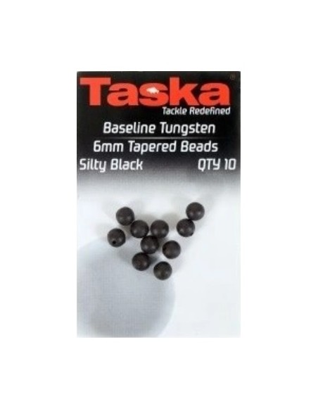 Taska beads tapered verde 4mm 30unds