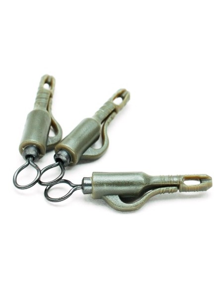 Taska Big Eyed Swivel Lead Clip verde 10unds