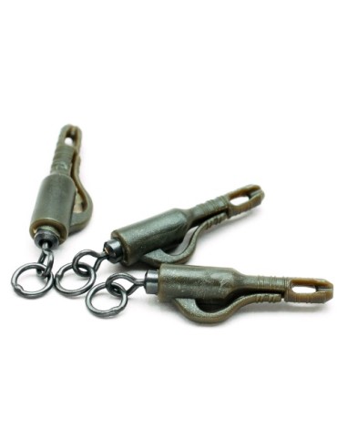 Taska Flexi Ring Swivel Lead Clip verde 10unds