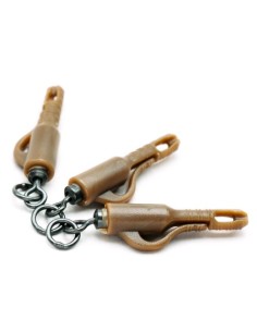 Taska Flexi Ring Swivel Lead Clip marron 10unds 2