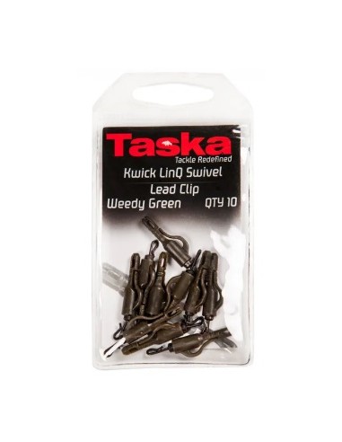 Taska kwick linq swivel lead clip verde 10unds