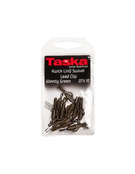 Taska kwick linq swivel lead clip verde 10unds