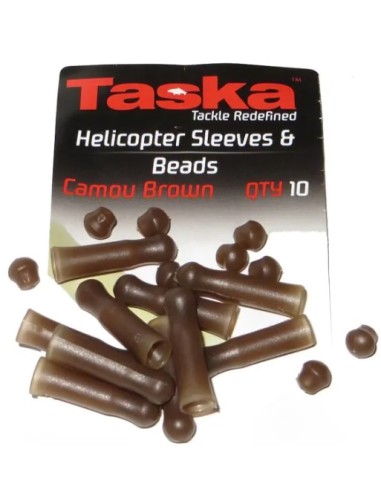 Taska heli sleeves & beads verde 10unds