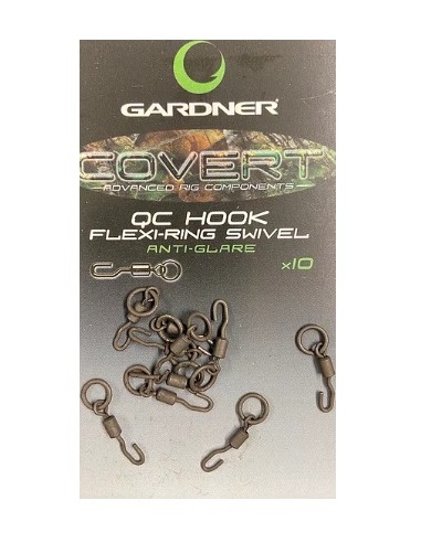 Gardner QC hook flexi-ring swivels 10unds