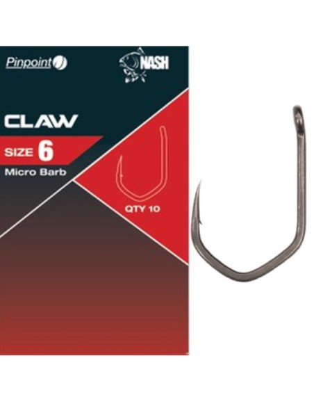 Nash new anzuelo claw nº6 10unds
