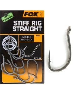 Fox edges stiff rig straight nº4 10unds