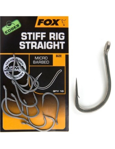 Fox edges stiff rig straight nº6 10unds