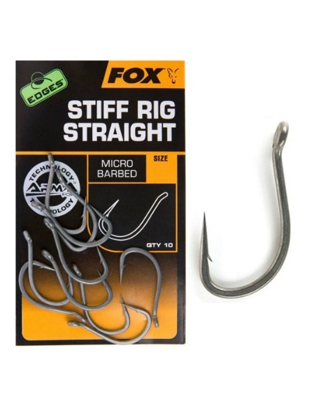 Fox edges stiff rig straight nº8 10unds