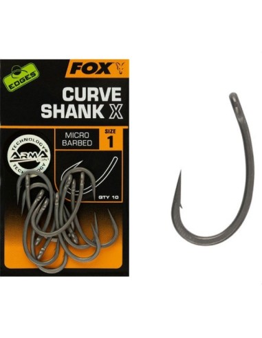 Fox edges curve shank X nº1 10unds