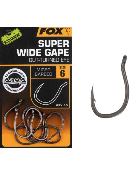 fox super wide gape out-turned eye nº4 10unds