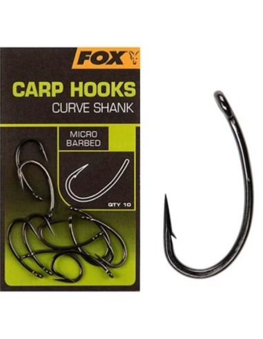 Fox hook carp curve shank nº2 10unds