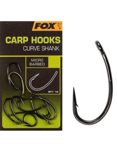 Fox hook carp curve shank nº6 10unds