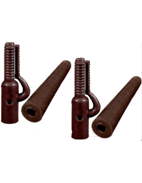 Koi set clips y conos marrón 10 sets