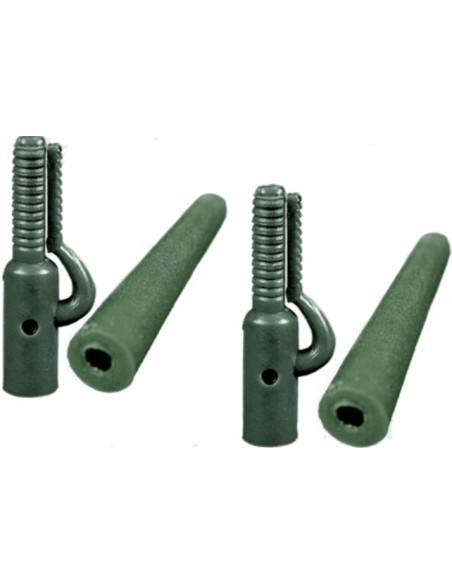 Koi set clips y conos verde 10 sets