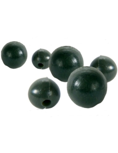 Koi perlas de goma 6-8mm verde 40uds