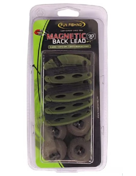 Fun fishing NEW magnetic back lead kamo 90gr 4unds