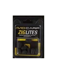 Avid carp pop-up zig-lites dumbell  12mm negro 8unds