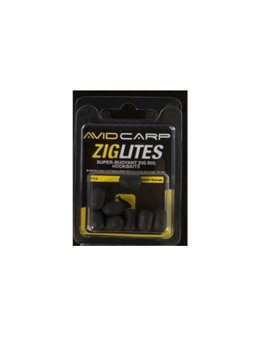 Avid carp pop-up zig-lites dumbell  12mm negro 8unds