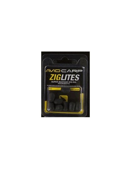 Avid carp pop-up zig-lites dumbell  12mm negro 8unds