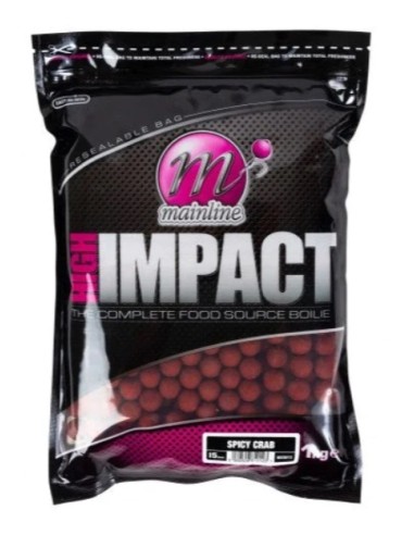 Mainline impact boilies spicy crab 15mm 1kg