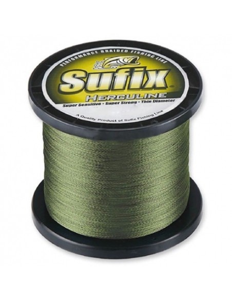 Sufix herculine 0.69mm 130lb 1000m (verde oliva)