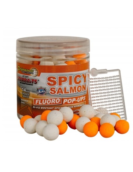 Starbaits pop-ups fluro spicy salmon 14mm
