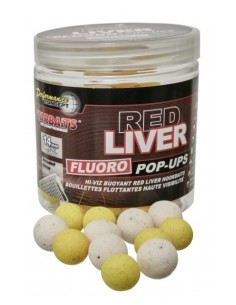 Starbaits pop-ups fluro red liver 14mm