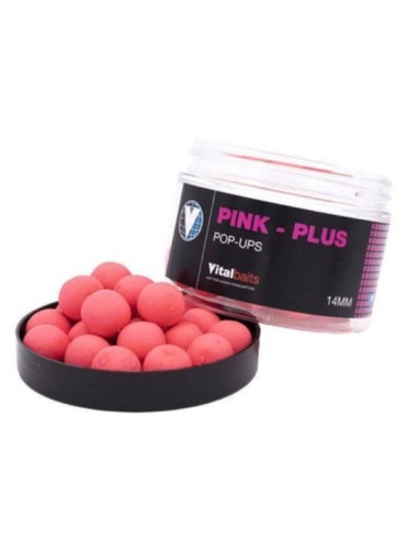 Vital baits fluro pop-ups pink plus 14mm