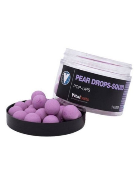 Vital baits fluro pop-ups pear drops squid 14mm