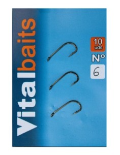 Vital baits longshank acero nº4 10unds