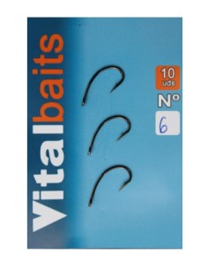 Vital baits curvo acero nº2 10unds