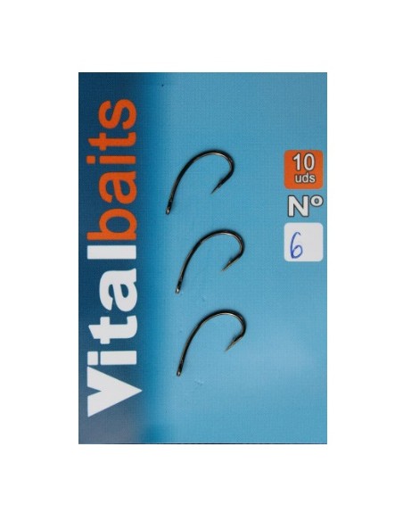 Vital baits curvo acero nº2 10unds