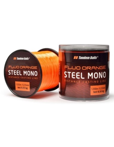 Tandem steel mono fluro orange 0.35mm 1200m