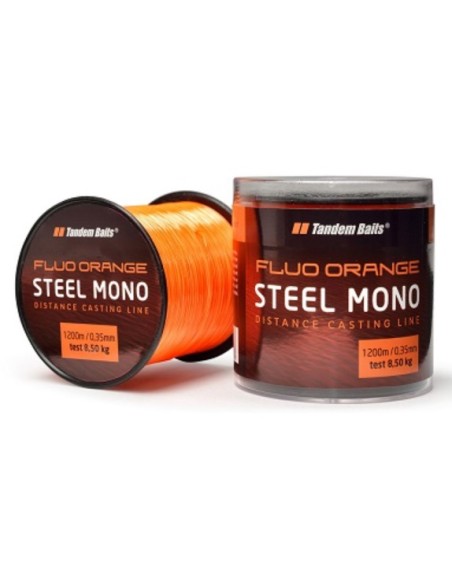 Tandem steel mono fluro orange 0.35mm 1200m