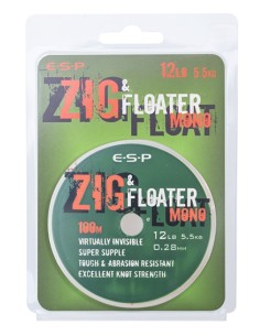 Esp zig & floater mono 0.28mm 100m 12lb