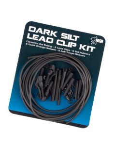 nash lead clip pack dark silt 5unds
